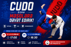 🥋 Cüdo məşqlərinə dəvət edirik!